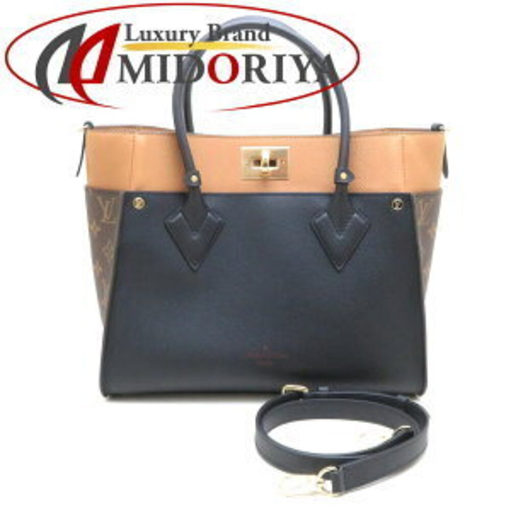 Louis Vuitton On My Side Calfskin Monogram Noir Black Tote Bag